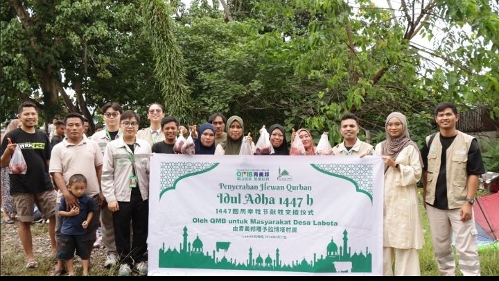 GEM Salurkan Hewan Kurban untuk Warga Bahodopi dan Karyawan PT QMB