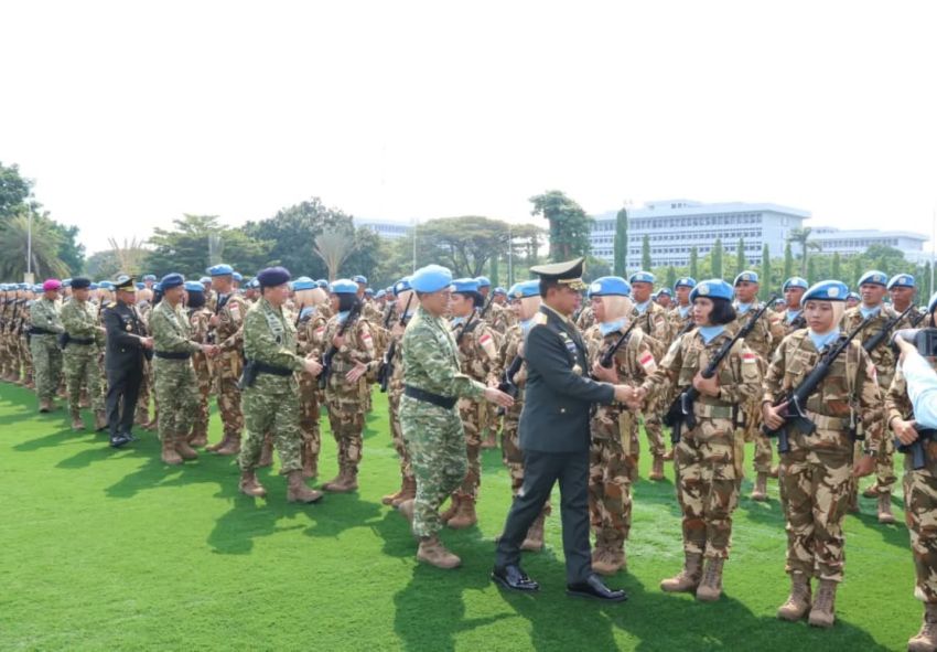 Mabes TNI Berangkatkan 744 Prajurit ke Lebanon untuk Misi Perdamaian UNIFIL, Ini Pesan Keras Panglima Agus Subiyanto