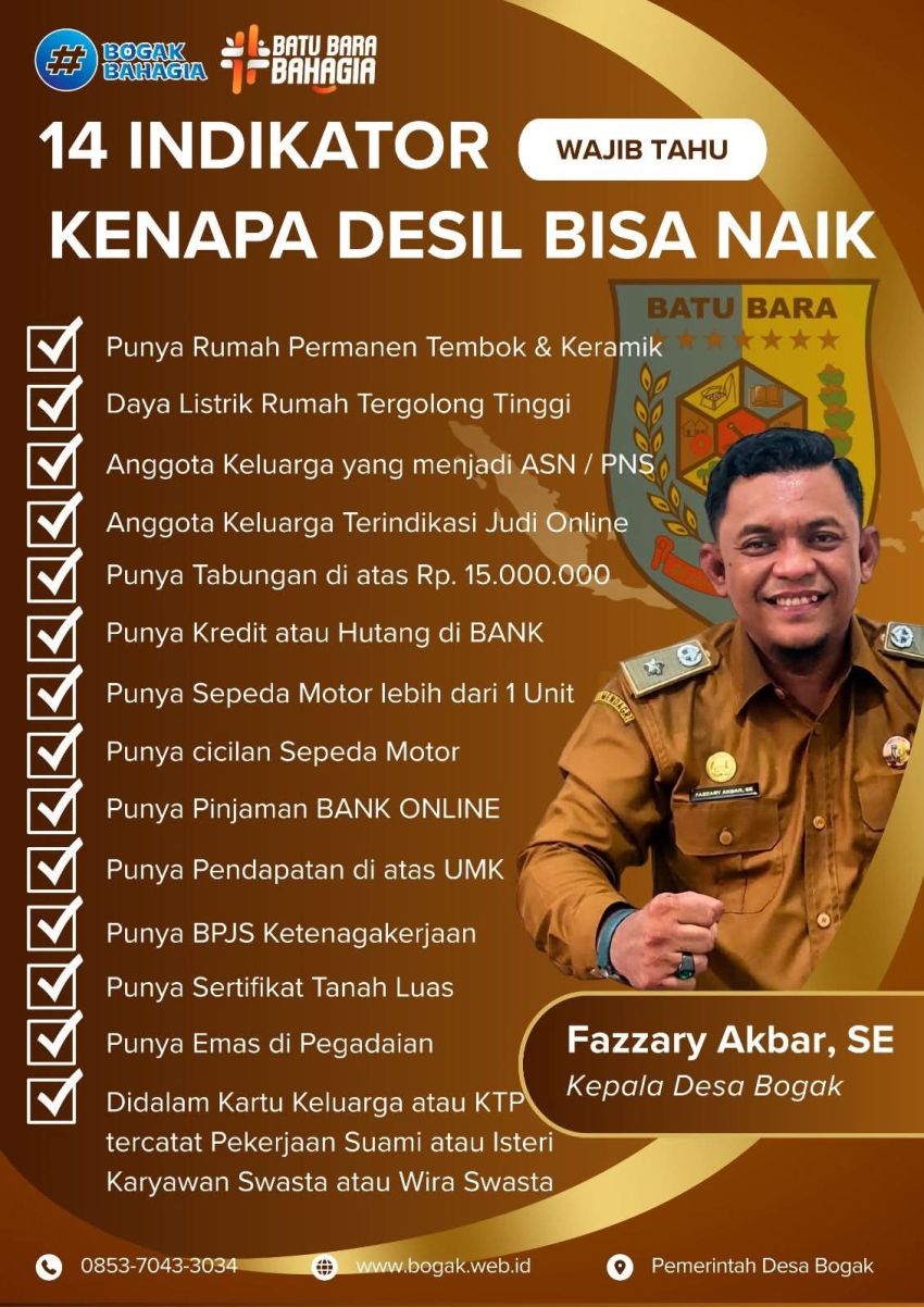 WAJIB TAHU! Kepala Desa Bogak Tegaskan Penentuan Desil Bansos Sepenuhnya Wewenang BPS