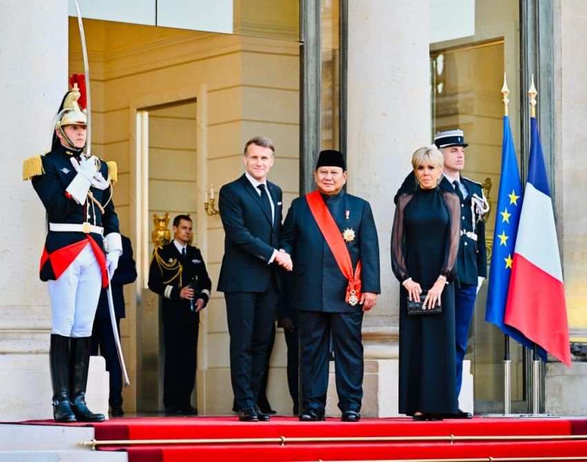 Prabowo Hadiri Jamuan Kenegaraan di Istana &Eacute;lys&eacute;e Paris, Pererat Hubungan Indonesia&ndash;Prancis