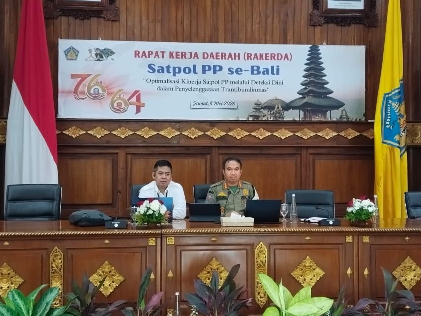 Rakerda Satpol PP se-Bali, Agung Endrawan Tekankan Deteksi Dini Cegah Gangguan Ketertiban