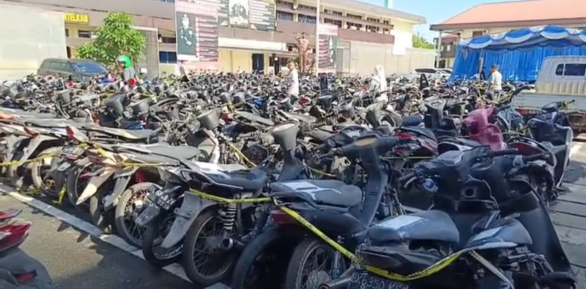 Polrestabes Medan Bongkar Gudang Penadah di Percut Sei Tuan: 135 Motor Curian dan 1 Mobil Disita, Dijual Lewat Facebook