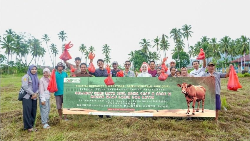 PT IGIP Salurkan 5 Sapi Kurban di Morowali, Perkuat Harmoni Sosial Warga Lingkar Industri
