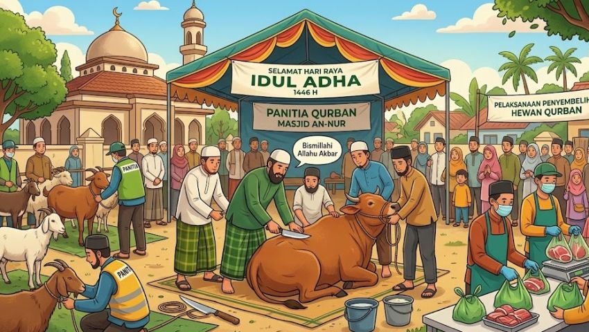 Tata Cara Pembagian Daging Kurban Sesuai Sunnah, Ini Ketentuan dan Porsinya
