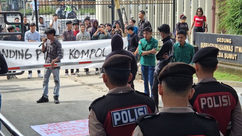 PW HIMMAH Sumut Geruduk Polda, Desak Kapolri Tak Terima Banding Kompol DK Usai Putusan Kode Etik