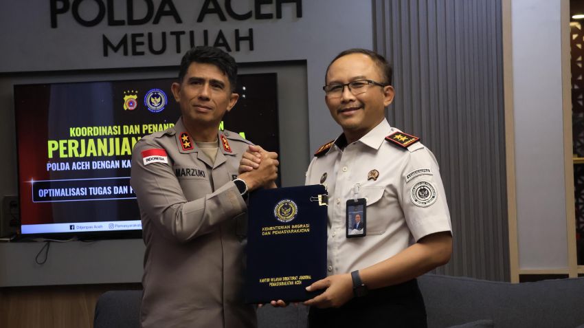 Polda Aceh dan Ditjenpas Teken Kerja Sama Penguatan Keamanan Lapas, Ini Fokus Utamanya