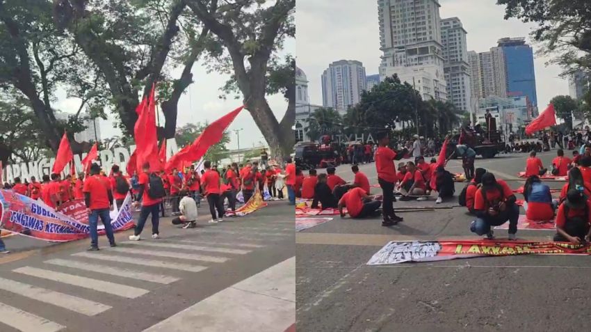 Ribuan Buruh di Medan Turun ke Jalan, Sindir Acara Seremonial Pemerintah