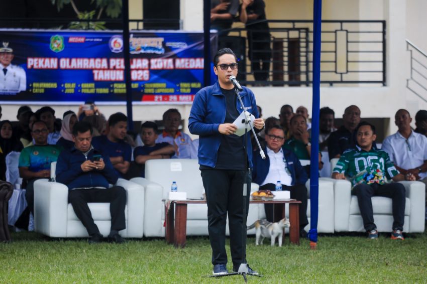 Ribuan Pelajar Kota Medan Tumpah Ruah di Popkot 2026, Rico Waas Dorong Lahirnya Generasi Atlet Berprestasi Sejak Dini