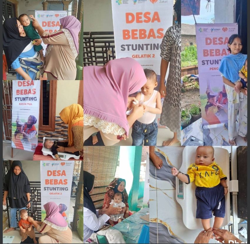 Posyandu Binaan Rumah Zakat di Desa Suka Maju Konsisten Cegah Stunting Lewat Program PMT Bergizi