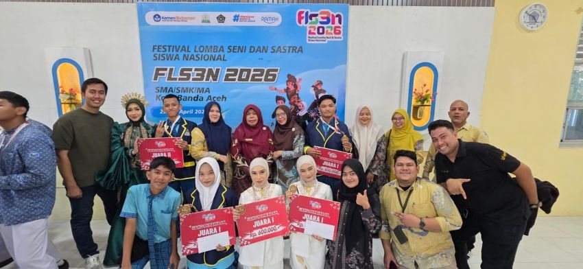 SMAN 7 Banda Aceh Borong 4 Juara FLS3N 2026, Dominasi Cabang Seni dan Bidik Tingkat Nasional