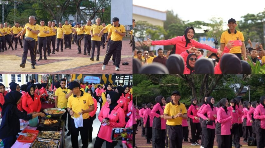 Semarak HUT YKB ke-46, Bhayangkari Aceh Perkuat Kebersamaan Lewat Olahraga dan Bazar