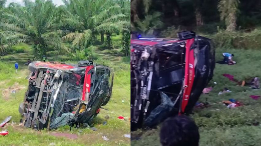 Kronologi Bus Halmahera Tabrak Pikap Pengangkut Ayam di Tol Sergai hingga Tewaskan 4 Penumpang