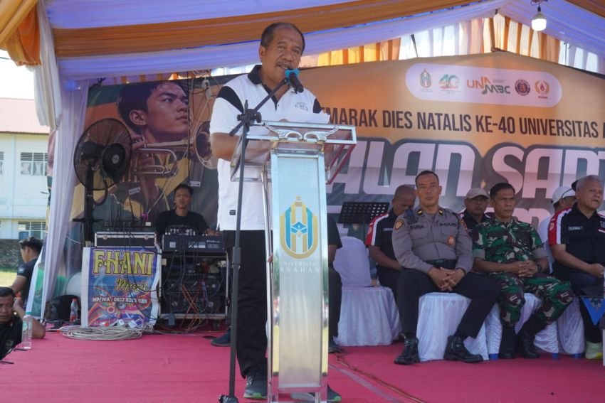 UNA NBC 2026 Meriahkan Dies Natalis ke-40 Universitas Asahan, Bupati Asahan Apresiasi Semangat Generasi Marching Band