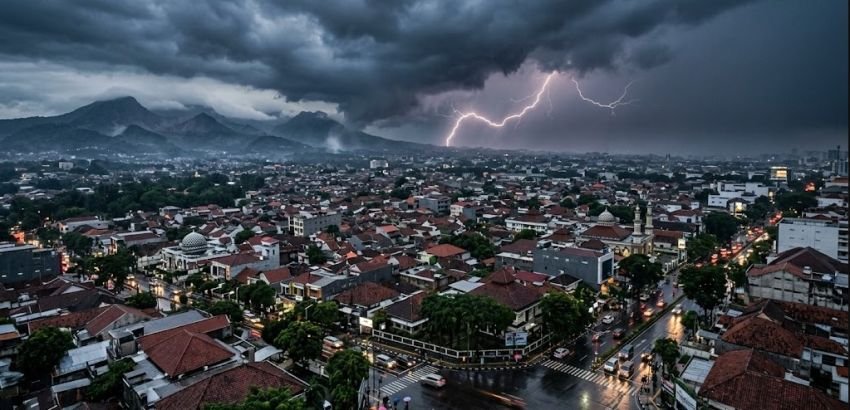 Prakiraan Cuaca Jawa Barat Hari Ini: Hujan Ringan hingga Petir, Bogor dan Sukabumi Diguyur Hujan Sedang