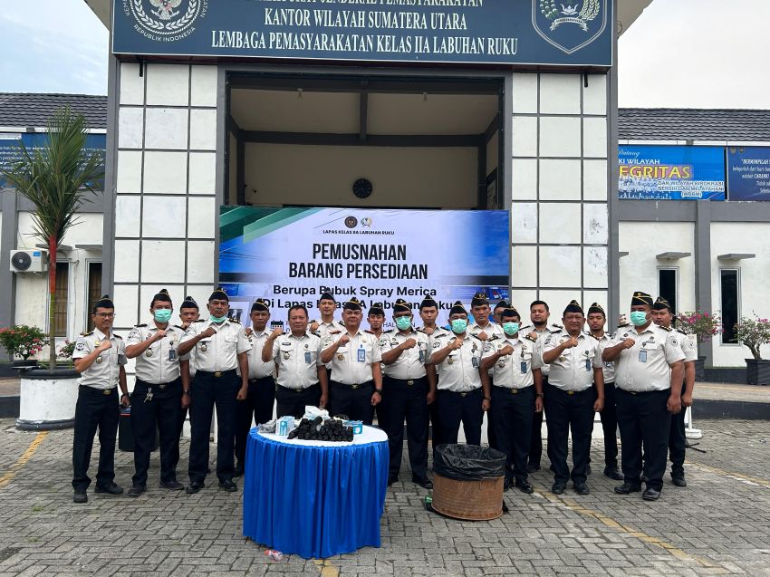 Tegas! Lapas Labuhan Ruku Hapus Spray Merica, Perkuat Pengamanan dan Cegah Penyalahgunaan