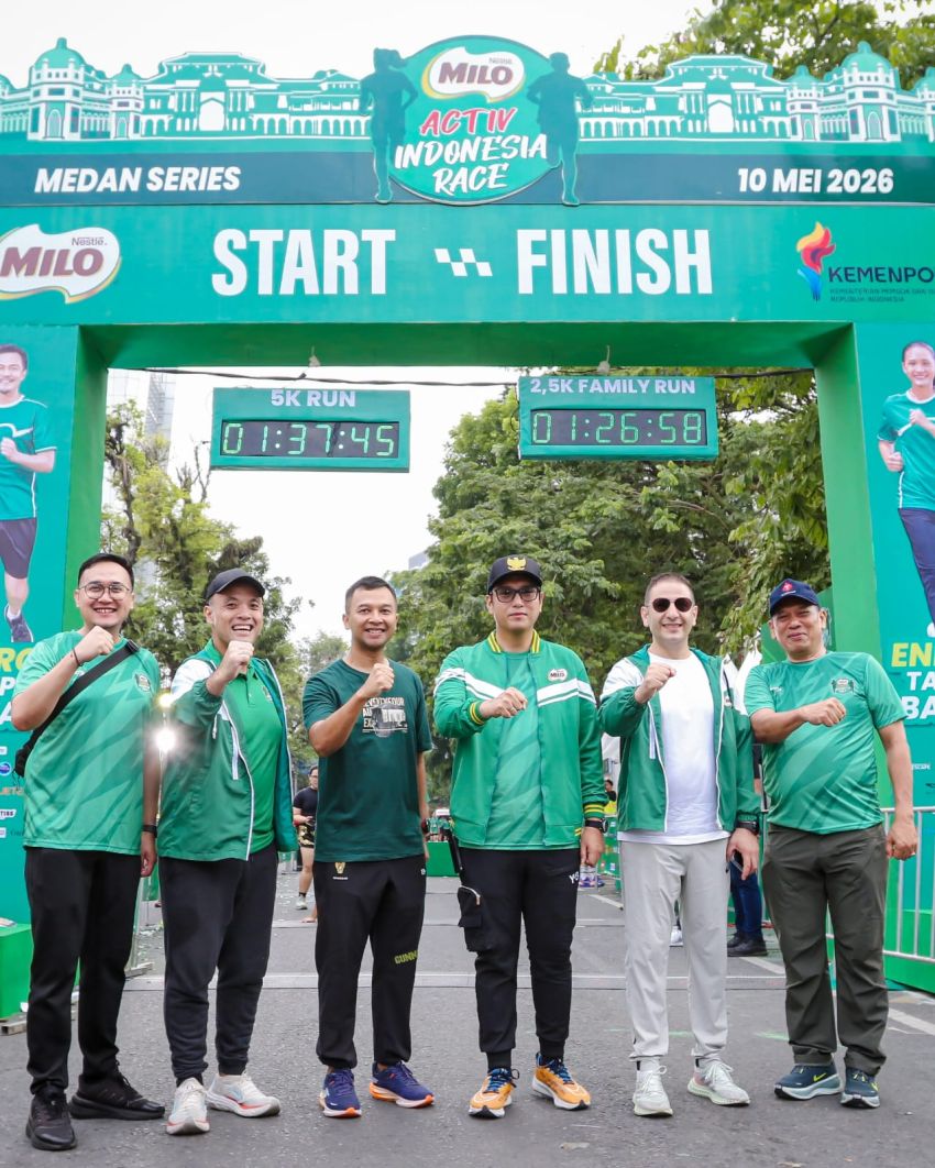 Rico Waas Lepas Ribuan Peserta Milo Activ Race, Medan Bidik Kota Sport Tourism