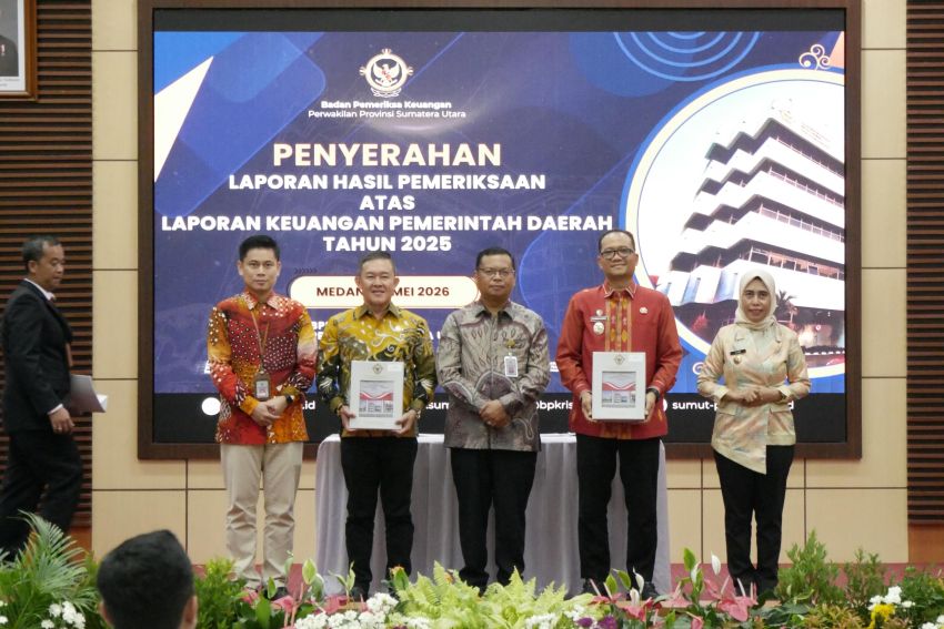 Tiga Kali Berturut-turut, Pemko Tanjungbalai Raih Opini WTP Murni dari BPK