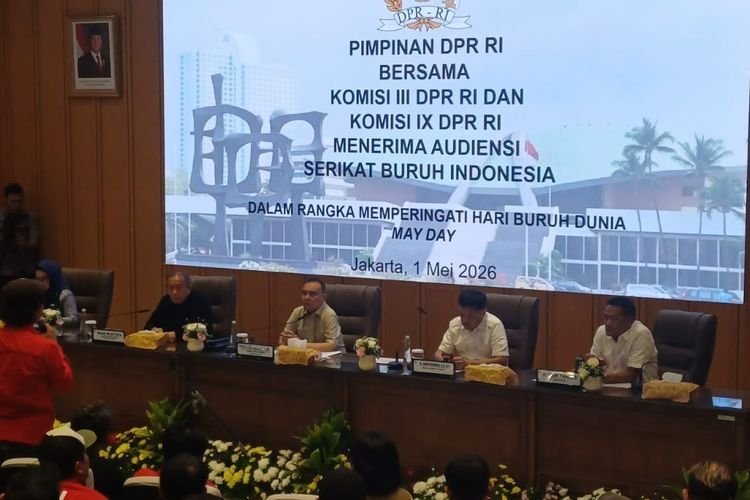 Pimpinan DPR Terima Audiensi Buruh May Day 2026 di Senayan, Ribuan Massa Sampaikan Tuntutan Upah dan PHK