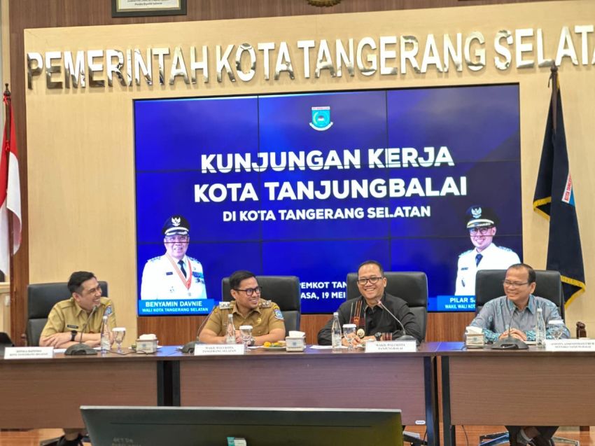 Pemko Tanjungbalai Pelajari Digitalisasi PAD di Tangsel, Dorong Penguatan TP2DD