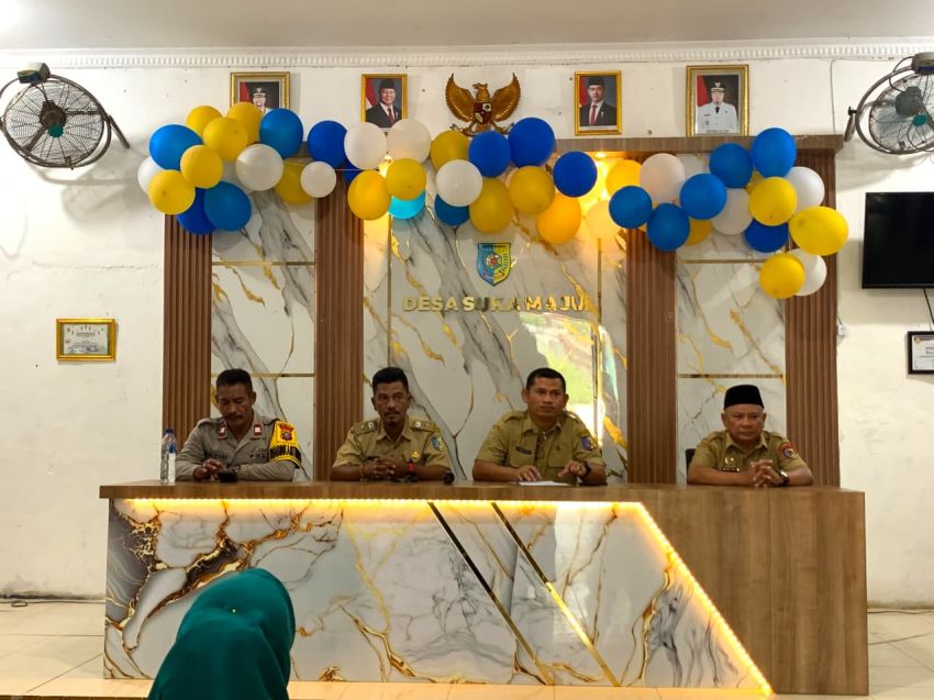 Cegah Tawuran dan Gangguan Kamtibmas, Kecamatan Tanjung Tiram Gelar Rapat Koordinasi Keamanan di Desa Suka Maju