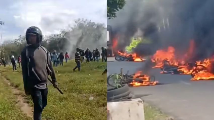 Sengketa Lahan PT Bridgestone dan Warga Tinokah Memanas, 27 Sepeda Motor dan Truk Fuso Dibakar