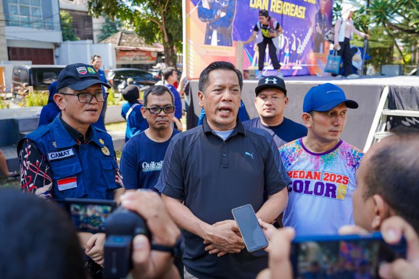 Dorong Budaya Hidup Sehat, Pemko Medan Gelar Senam PKJR di Taman Gajah Mada