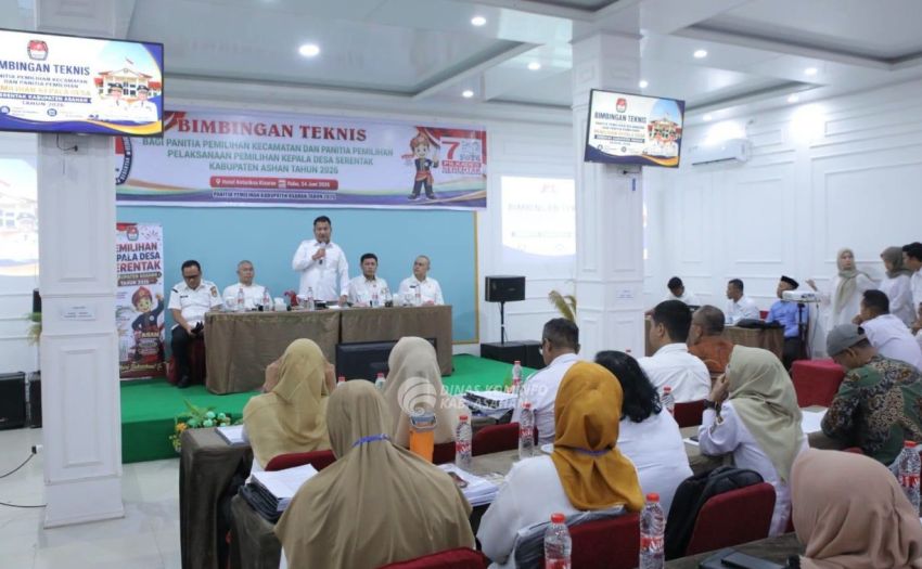 Wakil Bupati Asahan Buka Bimtek Panitia Pilkades Serentak 2026, Tekankan Netralitas dan Profesionalisme