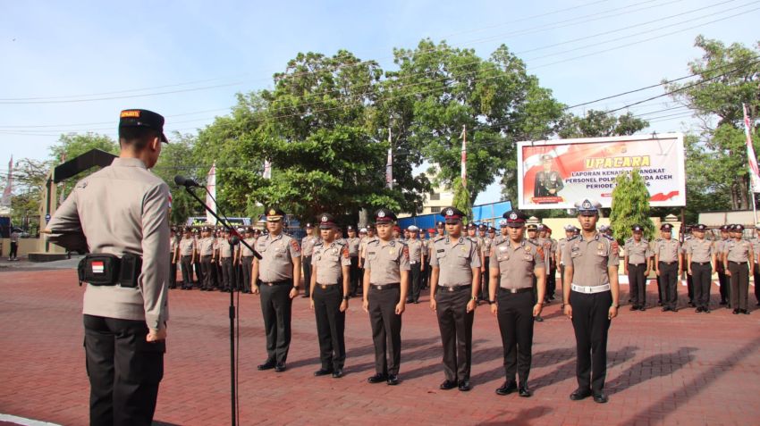 139 Personel Polresta Banda Aceh Naik Pangkat, Kapolresta Tekankan Integritas dan Pelayanan