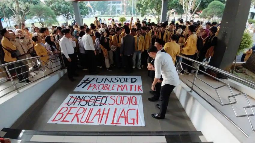 Rektor Unsoed dan Mahasiswa Satu Suara! Tolak MBG dan Koperasi Merah Putih
