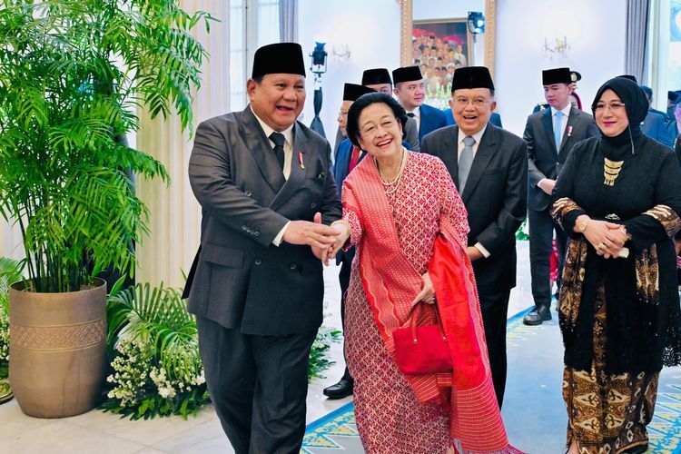 Prabowo-Megawati Bergandengan Tangan di Hari Pancasila, Istana Tegaskan Semangat Persatuan Nasional