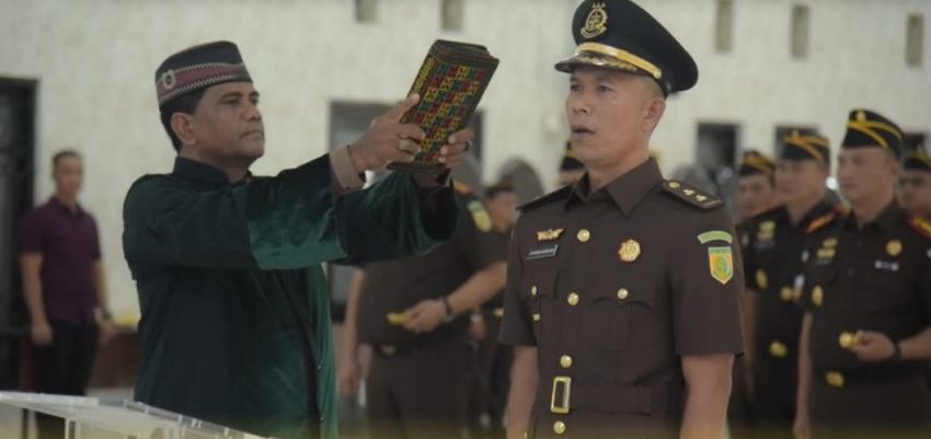 Syahron Hasibuan Resmi Pimpin Kejari Aceh Singkil, Kajati Aceh: Integritas Harga Mati