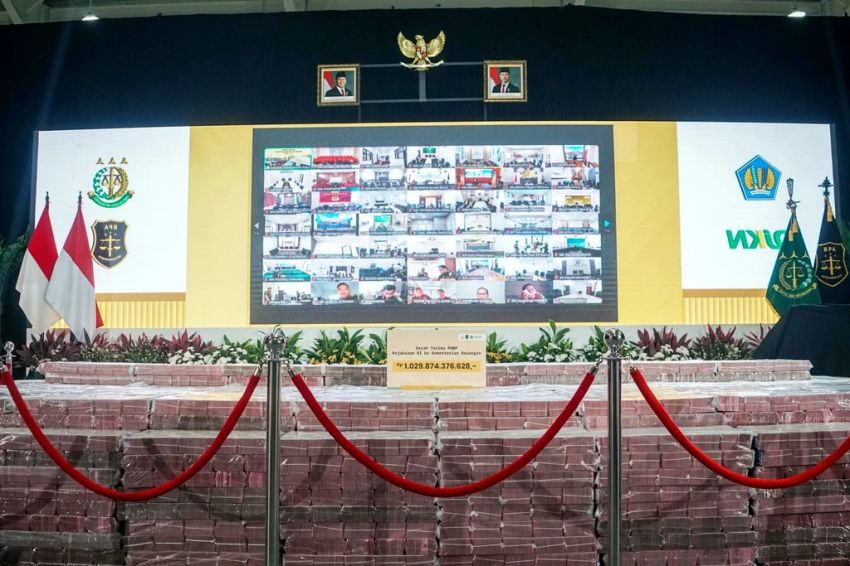 Kejagung Setor Rp1,02 Triliun Hasil Pemulihan Aset Korupsi Eddy Tansil ke Kemenkeu