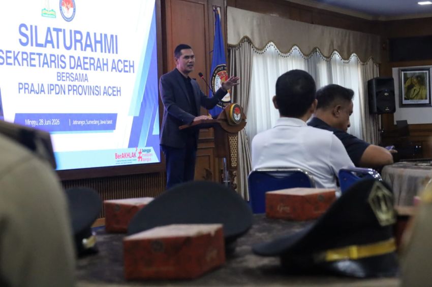 Sekda Aceh Sambangi Praja IPDN Asal Aceh di Jatinangor, Perkuat Komitmen Membangun SDM Unggul