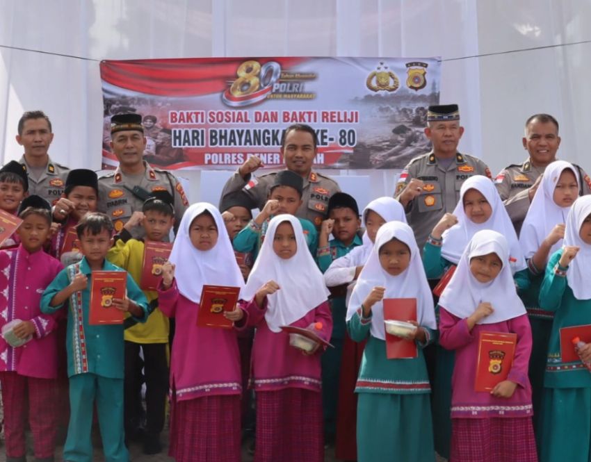 Jelang Hari Bhayangkara ke-80, Polres Bener Meriah Salurkan Bantuan Sosial dan Santunan Anak Yatim
