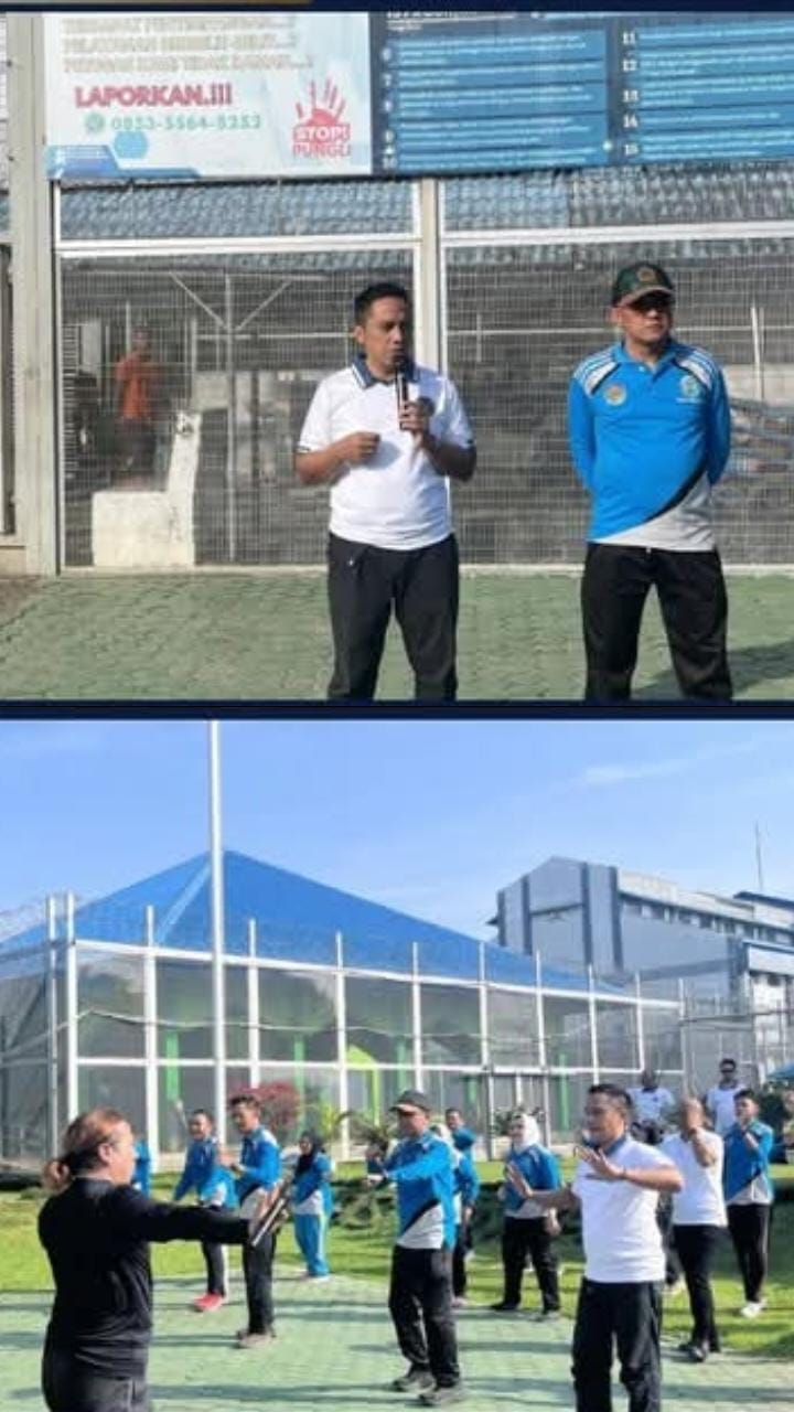 BNNK dan Lapas Binjai Kompak Gelar Senam Bersama, Perkuat Komitmen Perangi Narkoba