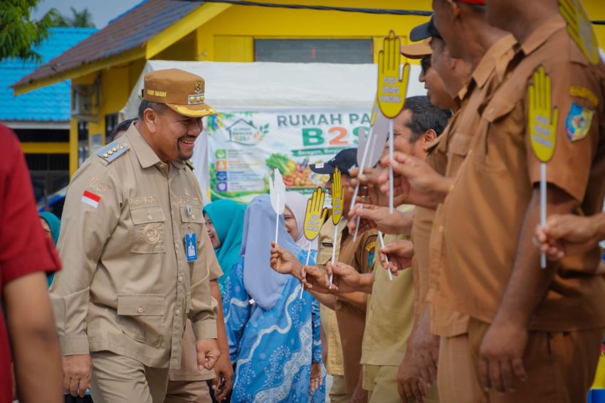 Bupati Batu Bara Sambut Tim Monitoring TP PKK Sumut di Desa Percontohan Aku Hatinya PKK