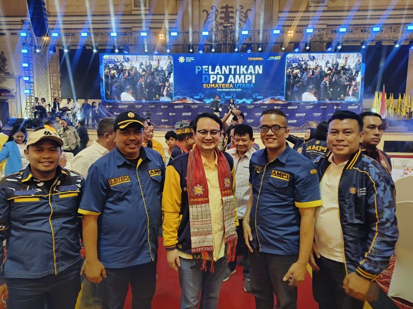 300 Kader AMPI Binjai Hadiri Pelantikan AMPI Sumut, Ucapkan Selamat untuk David Luther Lubis