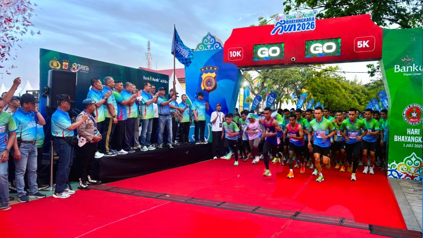 4.200 Pelari Ramaikan Bhayangkara Run 2026, Jadi Event Lari Terbesar Polda Aceh