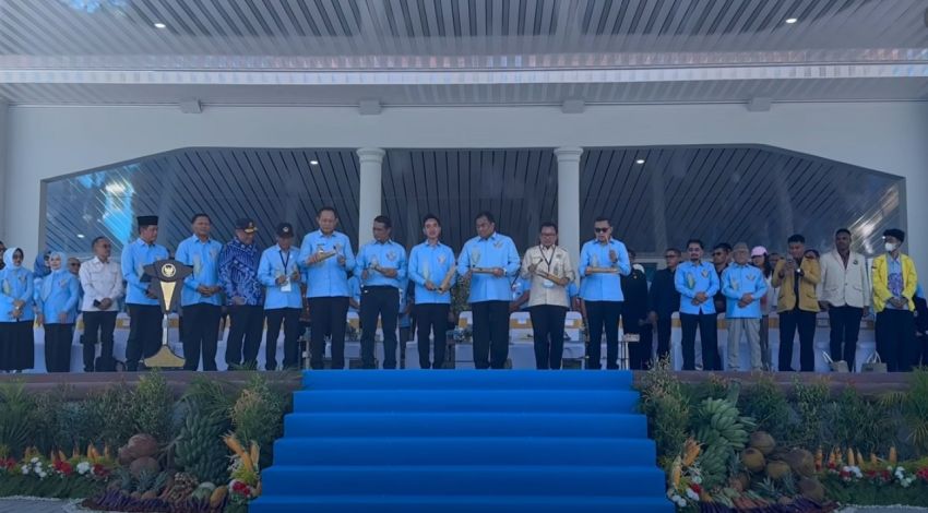 Di Hadapan Ribuan Petani dan Nelayan, Gibran: Indonesia Tak Boleh Bergantung pada Negara Lain