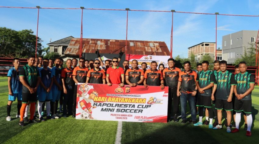Meriahkan Hari Bhayangkara ke-80: Polresta Banda Aceh Gelar Turnamen Kapolresta Cup 2026, 16 Klub Siap Bersaing!