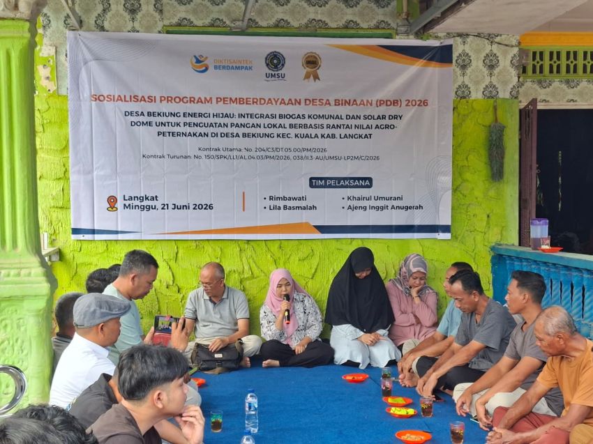 UMSU Siapkan Desa Bekiung Jadi Percontohan Energi Hijau Berbasis Biogas