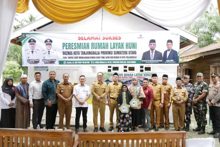 Wali Kota Tanjungbalai Resmikan Program Rumah Layak Huni Baznas untuk Warga Kurang Mampu