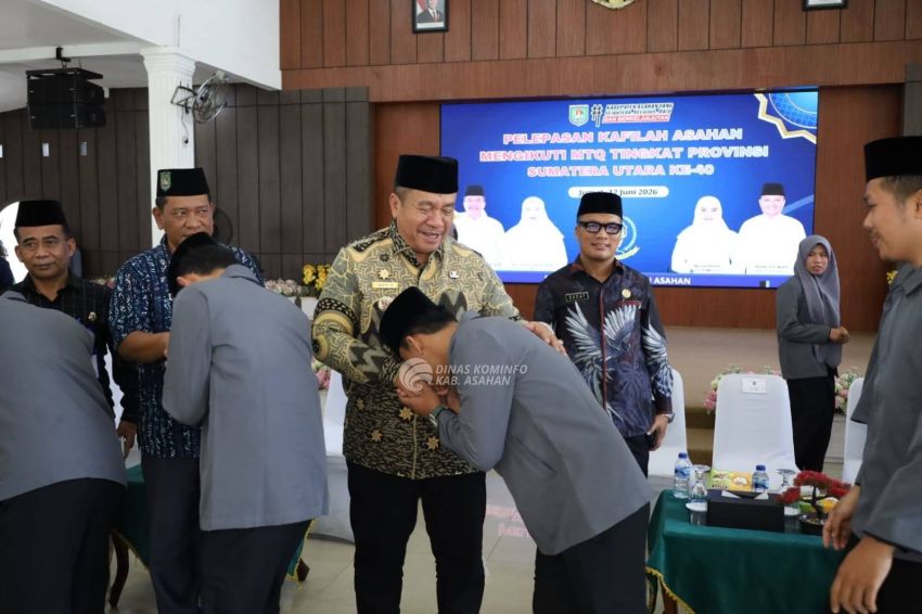 Bupati Taufik Lepas 60 Kafilah Asahan ke MTQ Sumut ke-40, Optimistis Raih Prestasi Terbaik