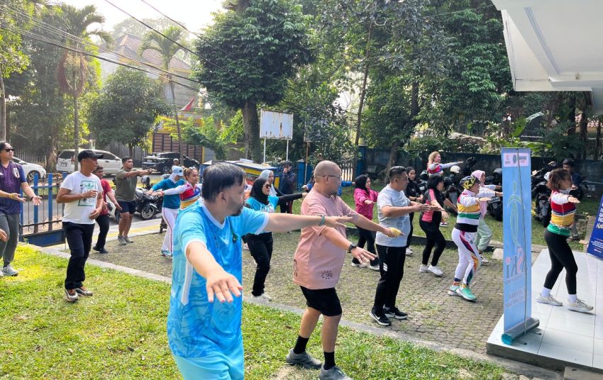 PWI Kota Bogor dan ASKI Gelar Senam Bersama, Dorong Gaya Hidup Sehat dan Kolaborasi Olahraga