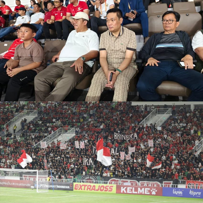 Bobby Nasution Gelar Nobar Timnas Indonesia vs Myanmar di Stadion Utama Sumut, Ribuan Warga Tumpah Ruah Dukung Garuda Muda