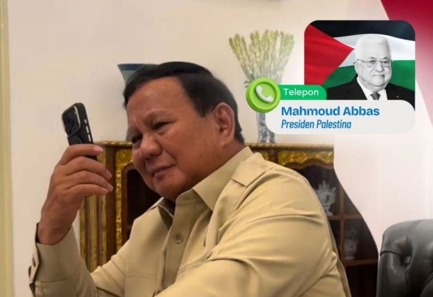 Prabowo dan Presiden Palestina Mahmoud Abbas Bahas Situasi Terkini Gaza Lewat Sambungan Telepon