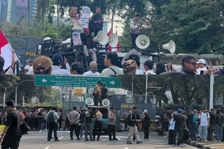 Program Makan Bergizi Gratis Jadi Sorotan, Dua Kelompok Massa Sampaikan Aspirasi Berbeda