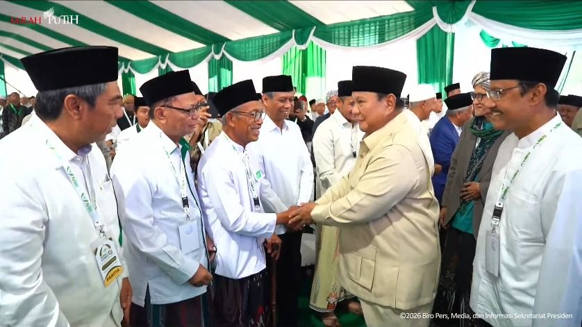 Prabowo Hadiri Munas NU di Bangkalan Usai Resmikan Jalan Daerah di Jawa Timur