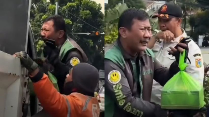 Viral! Driver Ojol Menangis Motornya Diangkut Dishub, Ini Kronologi Lengkapnya