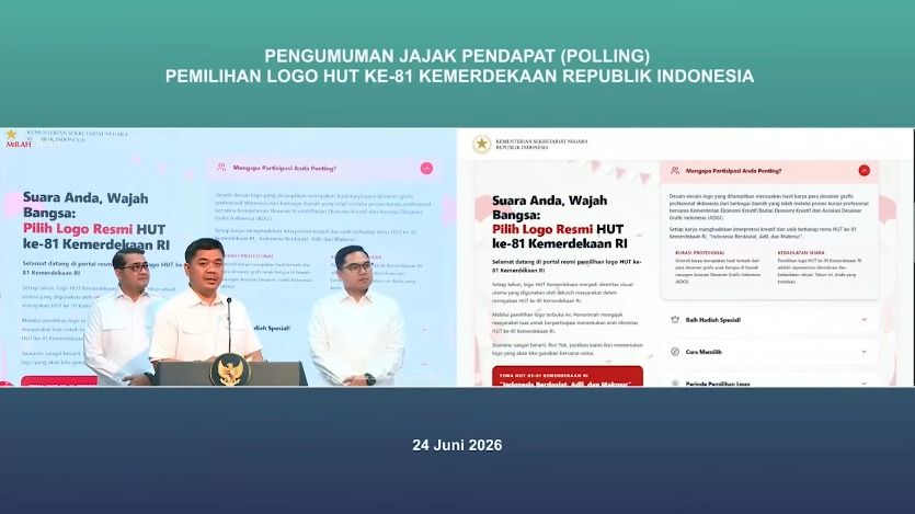 Lebih dari 42 Ribu Warga Ikut Pilih Logo HUT Ke-81 RI, Mensesneg: Bukti Tingginya Semangat Kebangsaan